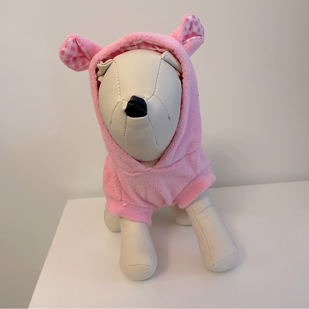 NWOT Dog Pink Bunny Hoodie